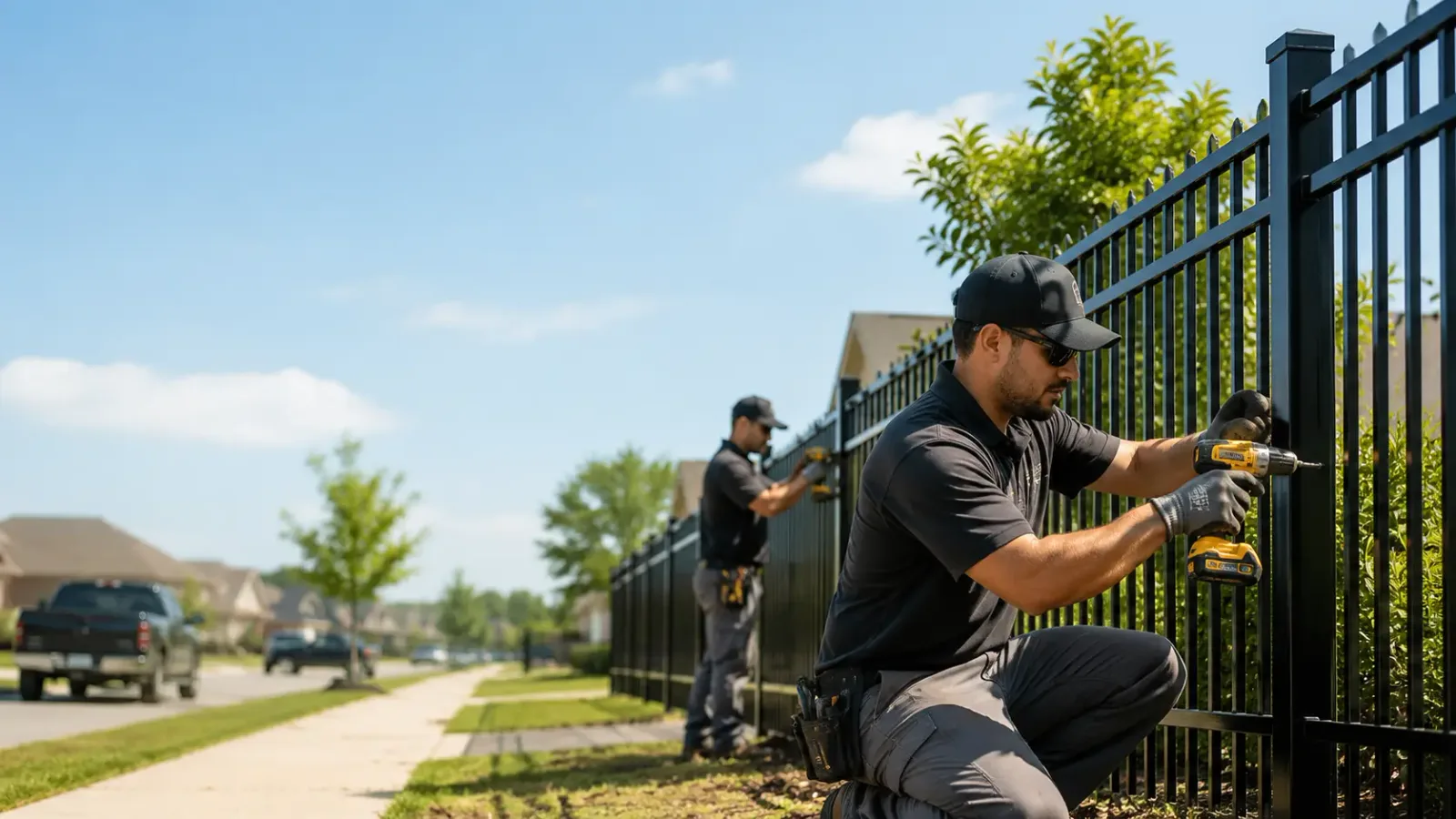 Metal Fence Installation in Newcastle, TX
